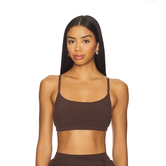 Year of Ours Other - Year of Ours Studio Racer Bralette Oak Dark Brown Large Activewear Yoga Athletic
